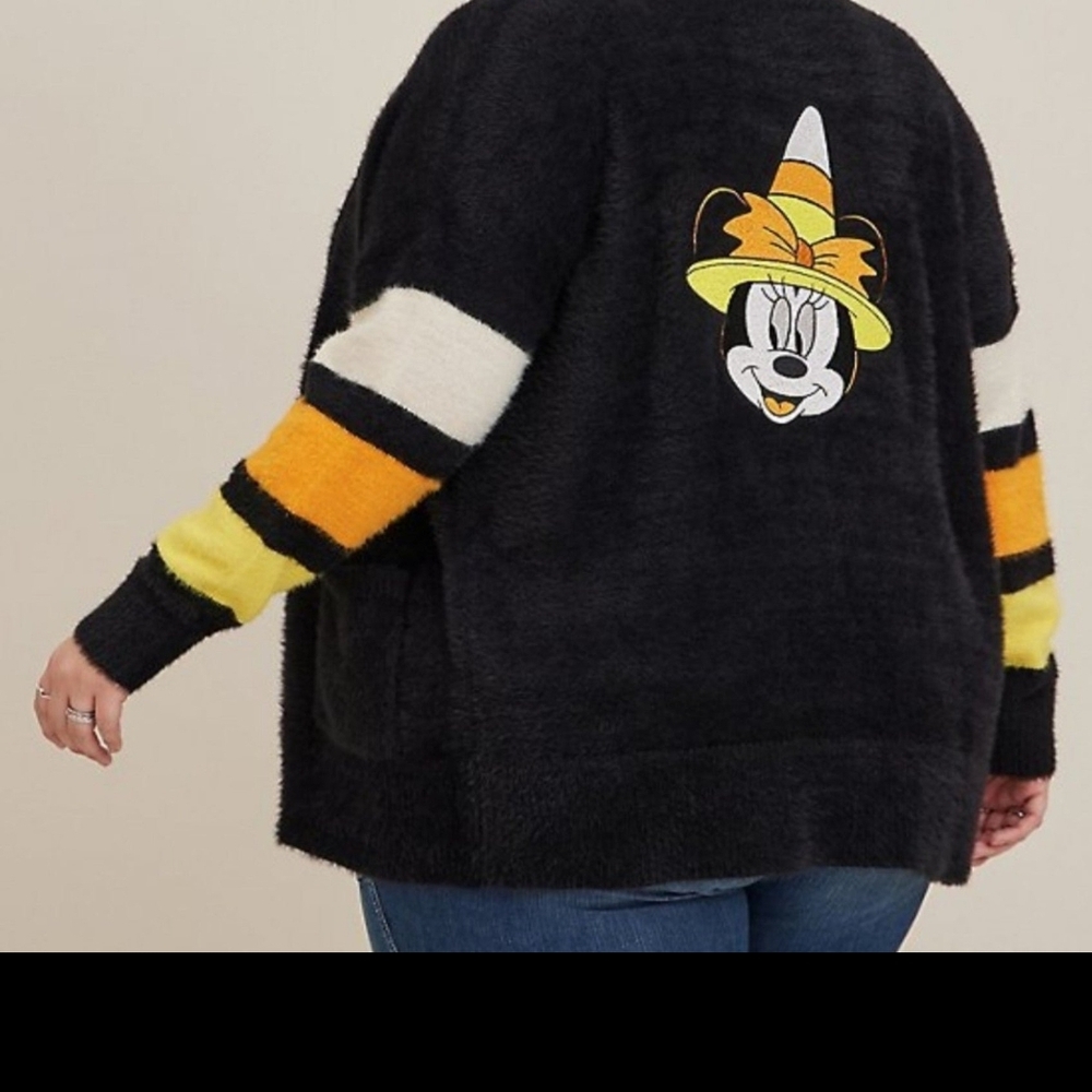 Disney Black and Yellow Cardigan with Minnie Mouse Design